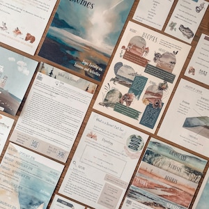 May include: A set of educational resources for learning about biomes. The resources include colorful cards with illustrations and text about different biomes, such as grasslands, forests, deserts, and tundras. The cards also include information about the animals and plants that live in each biome. The resources are designed to help students learn about the different types of biomes found around the world.