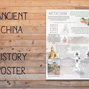 DIGITAL History Infographic, Ancient China