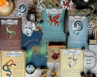 Digital Dragons of the World Pack | Homeschool Learning Resource | Mythical Creatures Printables