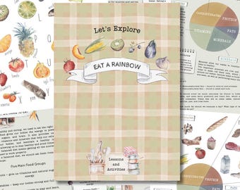 Eat a Rainbow Lesson Plan: Healthy Eating for Kids (Digital Download, Ages 5-12)