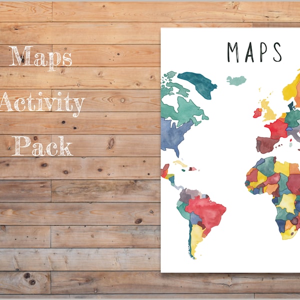 DIGITAL The world, world maps learning resource