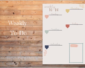 DIGITAL Homeschool weekly to do list planner