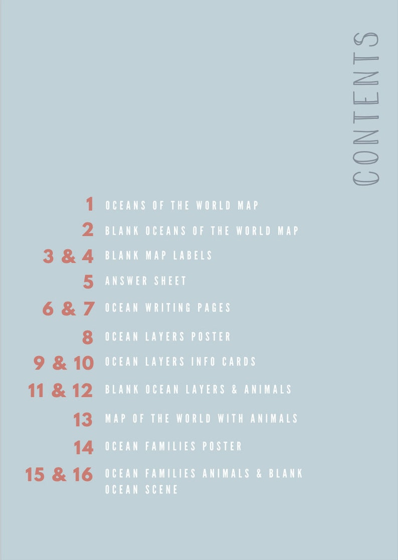DIGITAL Oceans Everything Pack - Etsy Canada