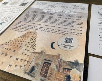 DIGITALE UNELESKES: Timbuktu, Alhambra & George Town | Homeschool Lernen Printable