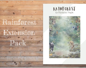 DIGITAL Rainforest extension pack,  6 lesson plans & worksheets