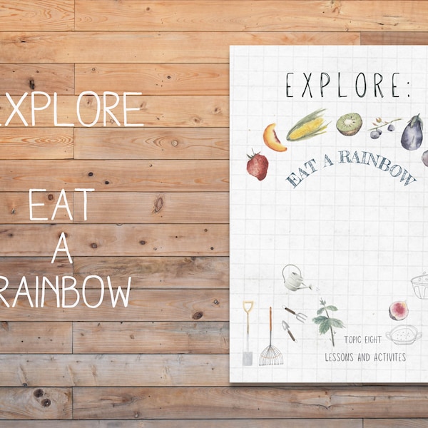 DIGITAL Explore Eat a Rainbow healthy Eating Lesson Plan