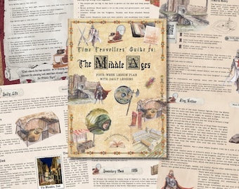 Middle Ages Homeschool History Unit Study | Ages 6 - 12 years | Medieval Times Activities (Digital)