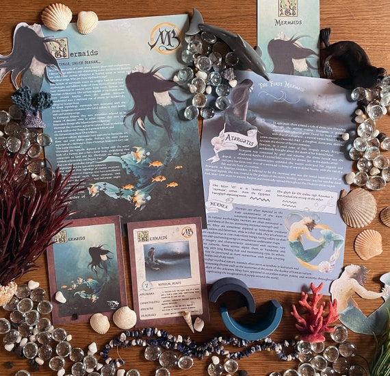 Mermaids | Myths & Legends 4 Lesson Plans | DIGITAL Homeschool Folklore Printable Pack