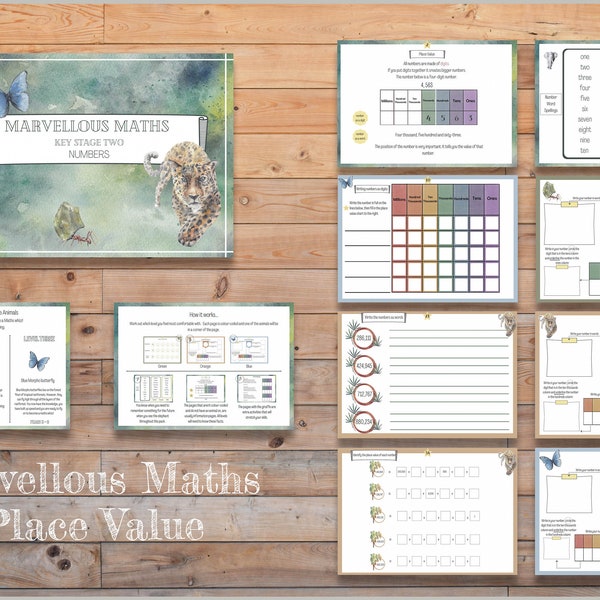 DIGITAL Maths place value, Marvellous Maths pack, homeschool
