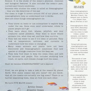 DIGITAL UPDATED Oceanography Lesson Plan | 4-Week Homeschool Unit Study | Oceans Science Curriculum PDF image 5