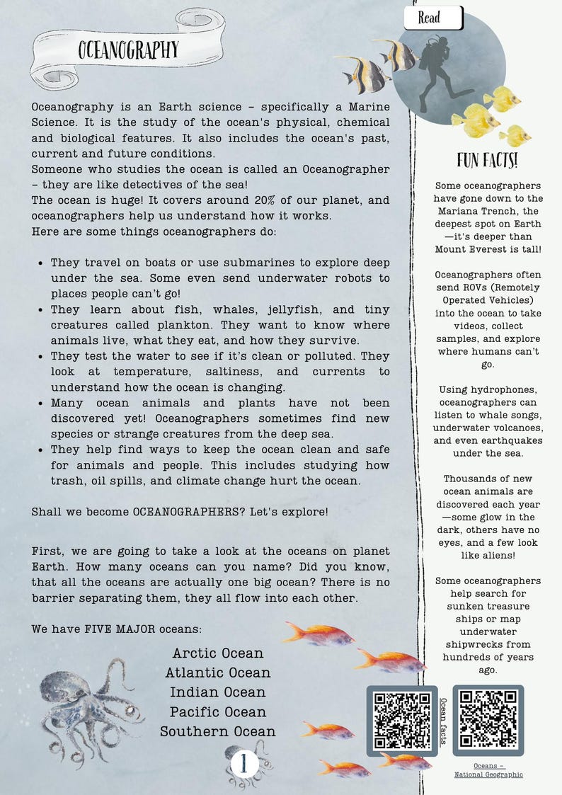 DIGITAL UPDATED Oceanography Lesson Plan | 4-Week Homeschool Unit Study | Oceans Science Curriculum PDF image 5