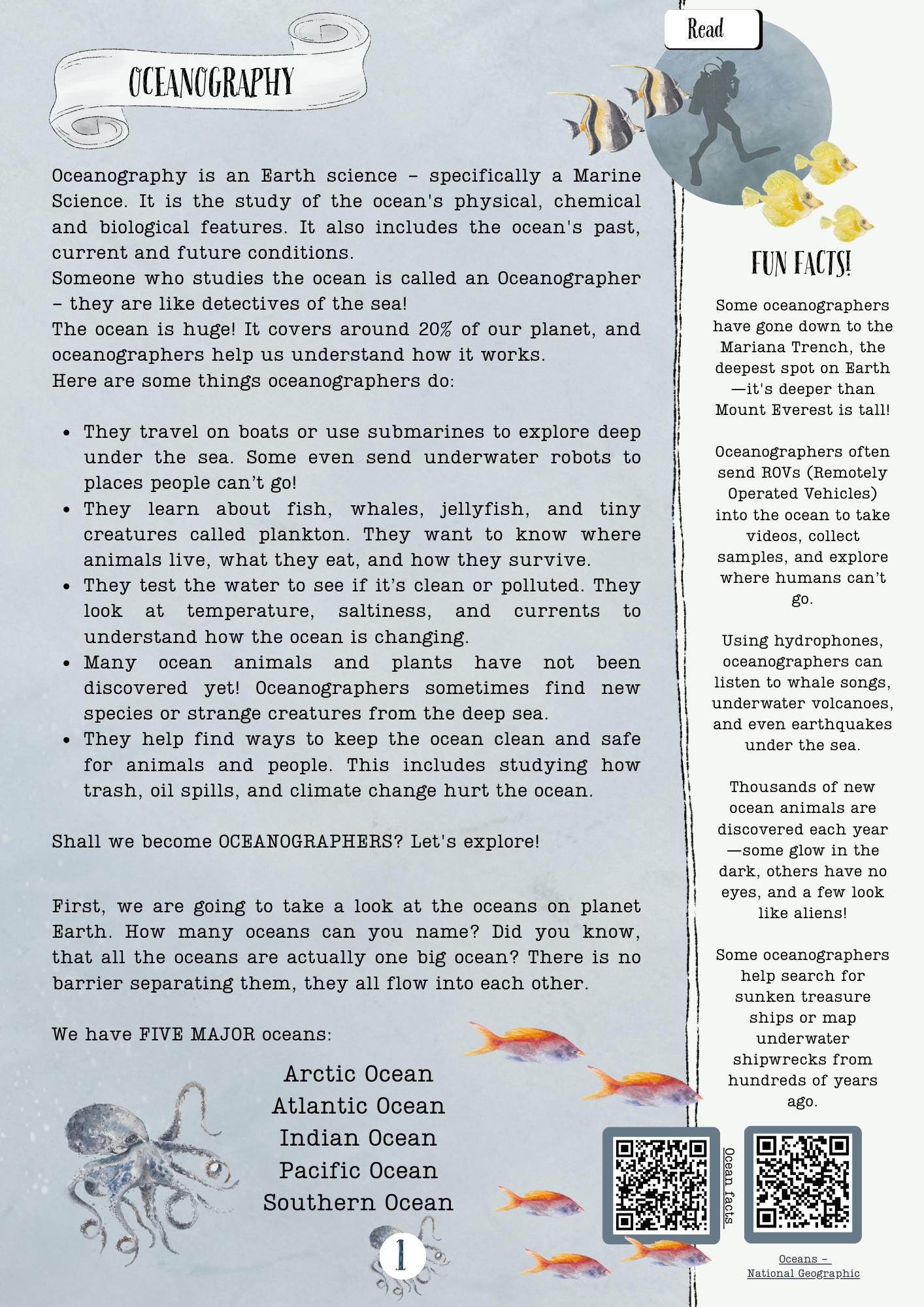 DIGITAL UPDATED Oceanography Lesson Plan | 4-week Homeschool Unit Study ...