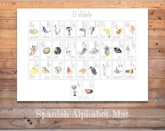 DIGITAL Alphabet Mat SPANISH poster