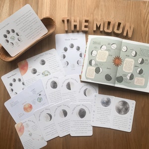 DIGITAL Moon phases educational pack