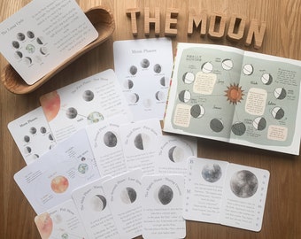 DIGITAL Moon phases educational pack