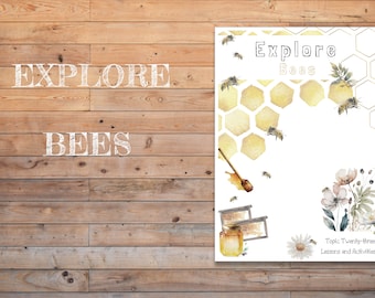 Honey Bee Lesson Plan | Science Homeschool Resource (Ages 5-12) (Digital Download)