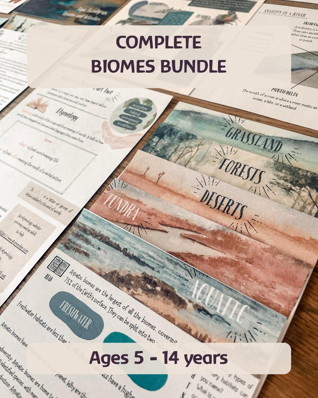 Complete Digital Biomes Bundle | Ages 4 - 14 Years | Homeschool - Etsy