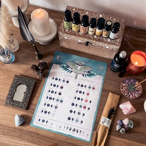 DIGITAL Lunar Calendar 2024 - includes 2025 for Northern Hemisphere