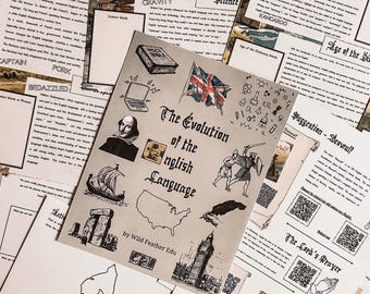 Evolución del idioma inglés, recurso para la educación en el hogar, descarga digital