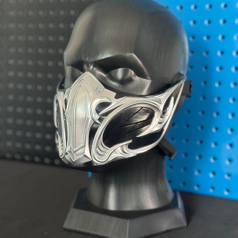 Supporto Cuffie Sub-Zero - Testa 3D Ispirata a Mortal Kombat