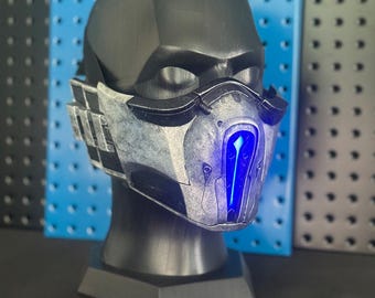 MK Sub-Zero, Cosplay Custom Mask, Helmet, Costume Wearable Movie Prop