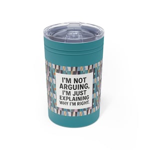 Geometric Pattern Insulated Tumbler: Stainless Steel Travel Mug