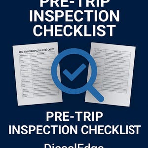 Pre-Trip Inspection Checklist | DOT Compliance Truck Driver Form | DieselEdge PDF + Excel
