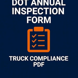 DOT Annual Vehicle Inspection Form | Truck Fleet Compliance PDF | DieselEdge