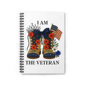 Women Veterans Spiral Notebook: Ruled Line Journal, Stylish Design
