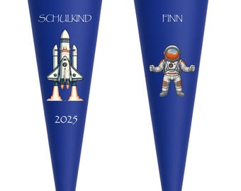 Plantilla de manualidades cono escolar espacio 70 cm/35 cm