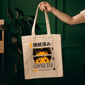 Anime Tote Bag Anime lover Eco-friendly Shopping, Gift for Students and Anime Lovers, Reusable Bag, Trendy Accessory