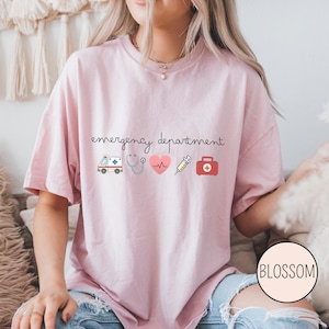 Comfortable emergency room shirt for daily wear designed for registered nurses and ED tech professionals