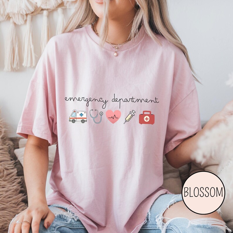 Comfortable emergency room shirt for daily wear designed for registered nurses and ED tech professionals