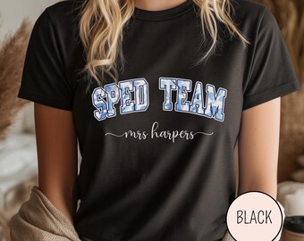 Personalized Special Education Teacher Shirt, Custom Sped Team Shirt, Back To School Gift, Inclusion Support Crew, Special Ed Squad Tee