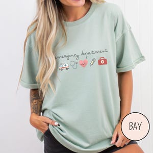 Nurse graduation gift shirt with emergency department theme perfect for new ER nurses entering healthcare