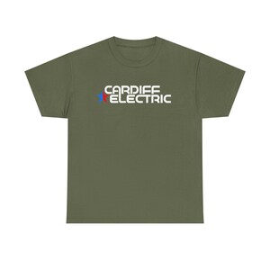 Cardiff Electric, Halt and Catch Fire, Unisex Heavy Cotton Tee, Casual Graphic Shirt, Everyday Wear Tee, Gift for Him/Her image 4