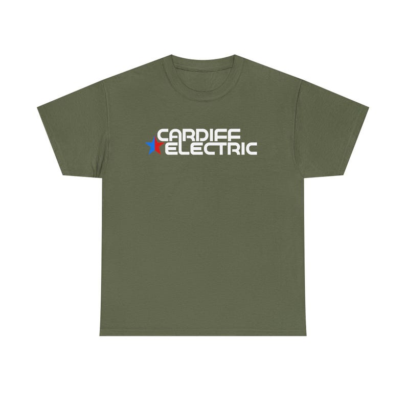 Cardiff Electric, Halt and Catch Fire, Unisex Heavy Cotton Tee, Casual Graphic Shirt, Everyday Wear Tee, Gift for Him/Her image 4