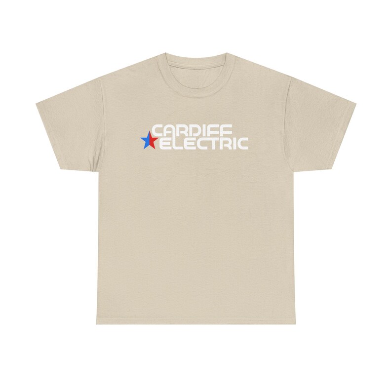 Cardiff Electric, Halt and Catch Fire, Unisex Heavy Cotton Tee, Casual Graphic Shirt, Everyday Wear Tee, Gift for Him/Her image 2