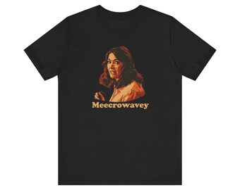 Microwave Meme Tee with 'Meecrowavey' Nigella Lawson Design - Retro Style Unisex Jersey Tee, Casual Wear, Gift for Friends
