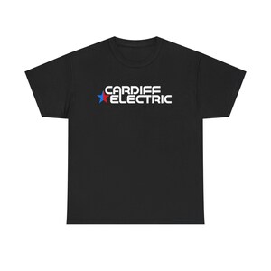 Cardiff Electric, Halt and Catch Fire, Unisex Heavy Cotton Tee, Casual Graphic Shirt, Everyday Wear Tee, Gift for Him/Her image 1