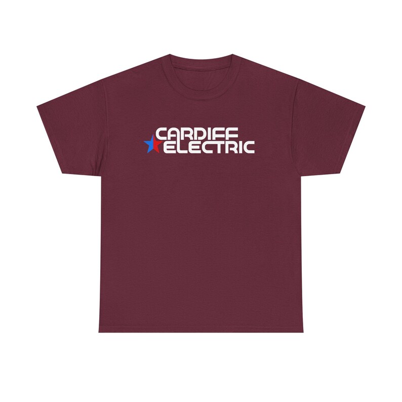 Cardiff Electric, Halt and Catch Fire, Unisex Heavy Cotton Tee, Casual Graphic Shirt, Everyday Wear Tee, Gift for Him/Her image 3