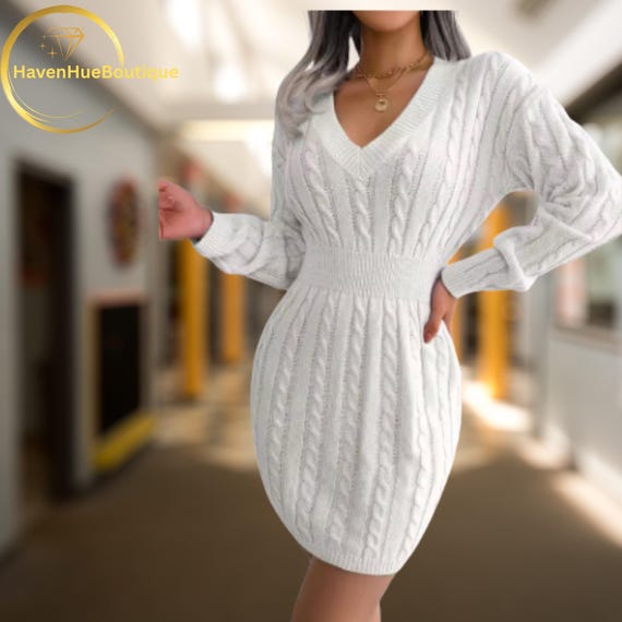 cable knit bodycon dress Wholesale Cable Knit Cut Out Sides Bodycon Dress – Stylewise Direct main image 1