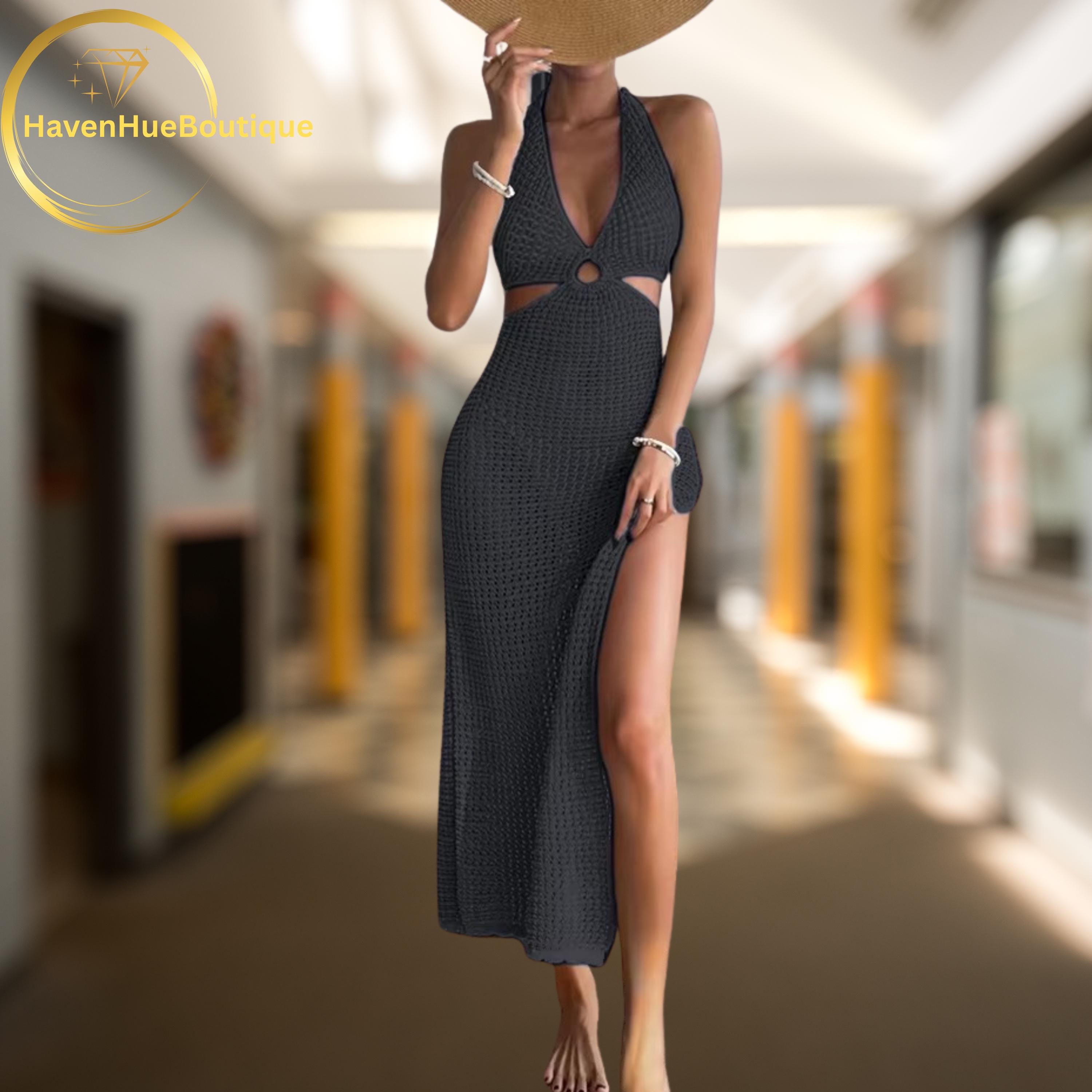 Black Side Cut Out Dress - Etsy