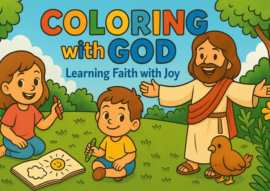 Learning Faith Coloring Book - Coloring With God – Learning Faith With Joy - Etsy