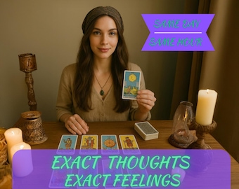 Same Hour Exact Gedanken & Gefühle Tarot Legung, psychische Liebe Legung, Beziehung Einblick