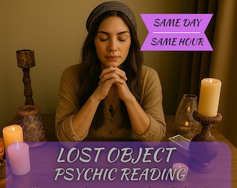 Lost Item Psychic Reading, Find Your Missing Belongings, Same Hour Reading, Same Day, Accurate Lost Item Readings