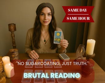 Brutal Honest Tarot Reading, Telepathic Reading, No Sugar Coating, Same Day