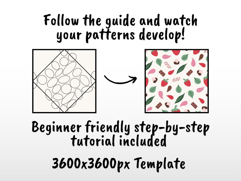 Diamond Method Seamless Pattern Template | Repeat Pattern Guide for ...