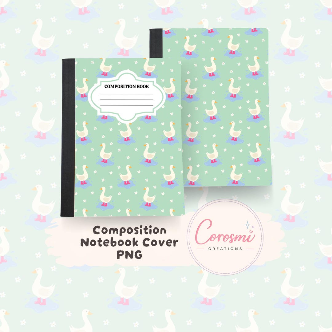 Notebook Goose Silly Goose Notebook Cover Printable | Whimsical Geese Aesthetic | Cute ...