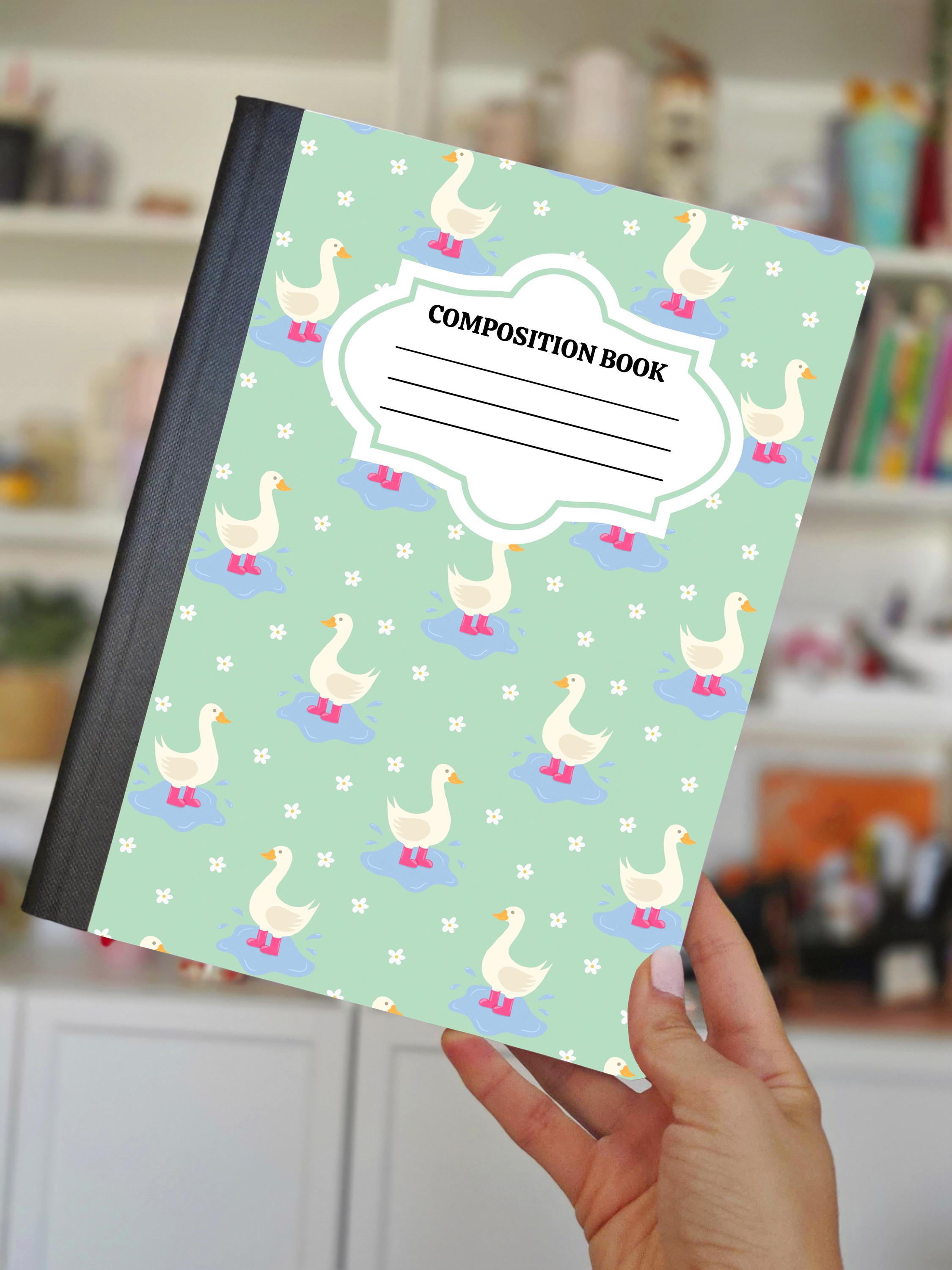 Notebook Goose Silly Goose Notebook Cover Printable | Whimsical Geese Aesthetic | Cute ...